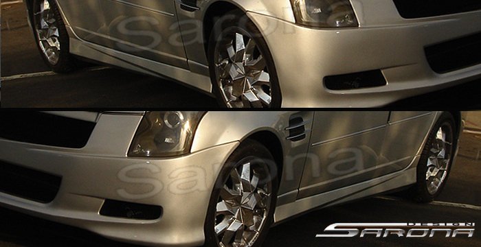 Custom Cadillac CTS Side Skirts  Sedan (2003 - 2007) - $475.00 (Part #CD-002-SS)